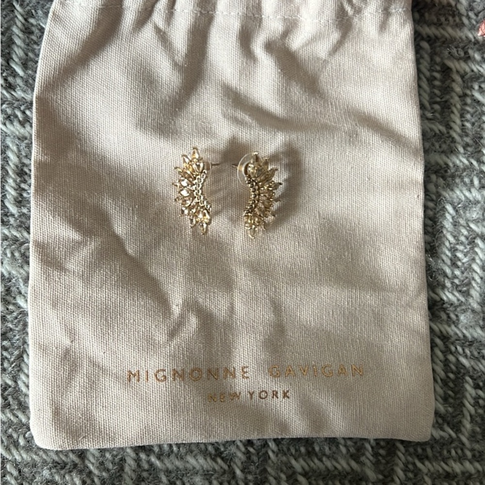 Mignonne Gavigan Silver Crescent Earrings